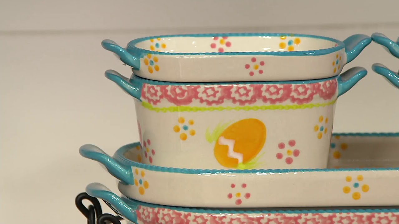 Temp-tations Old World or Floral Lace Bakeware Set on QVC