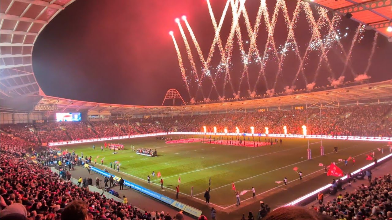 Hull KR v Brisbane, national anthem. 
