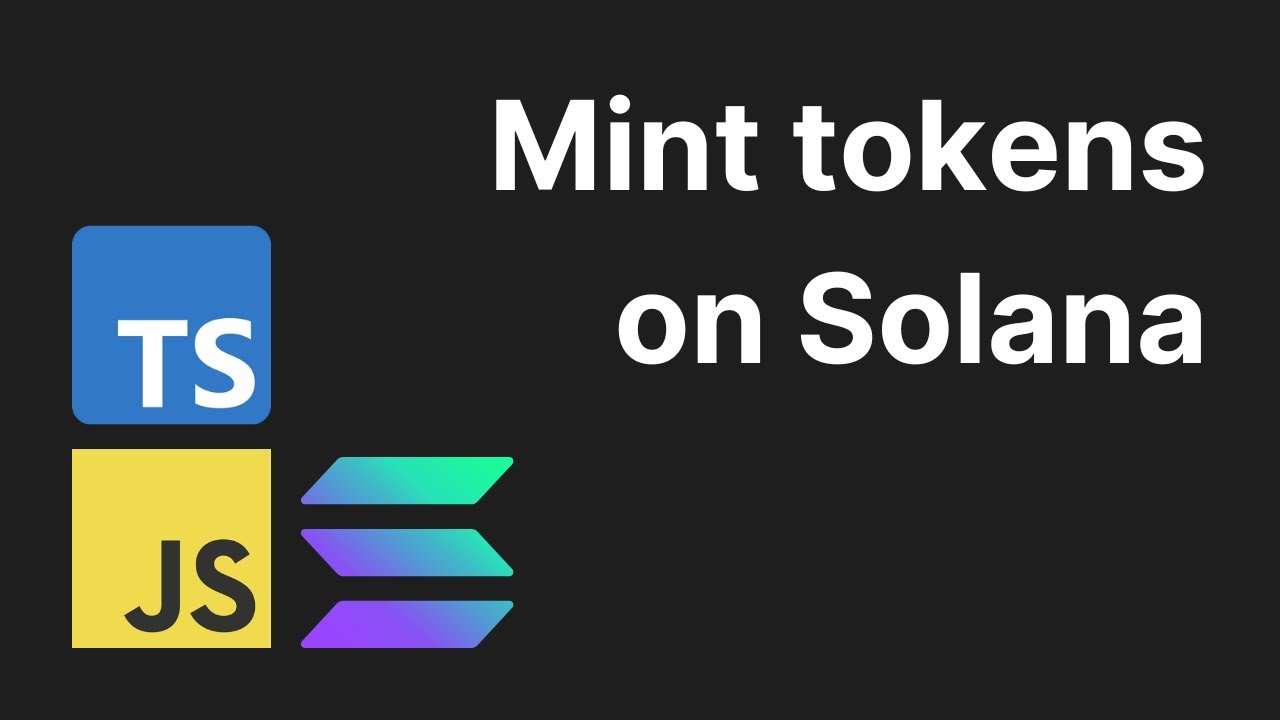 How to MINT tokens on Solana (Solana development tutorial with JavaScript)