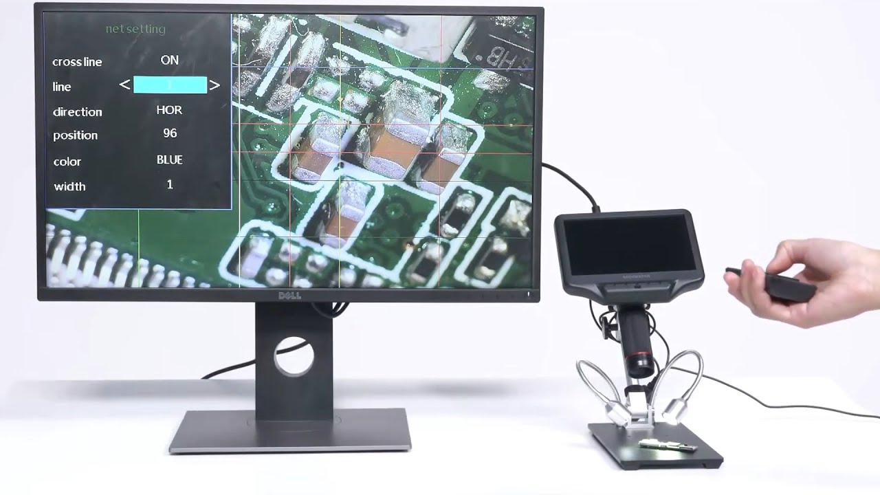 Andonstar AD407 3D HDMI Digital Microscope 7inch Screen Electronic Soldering Microscope