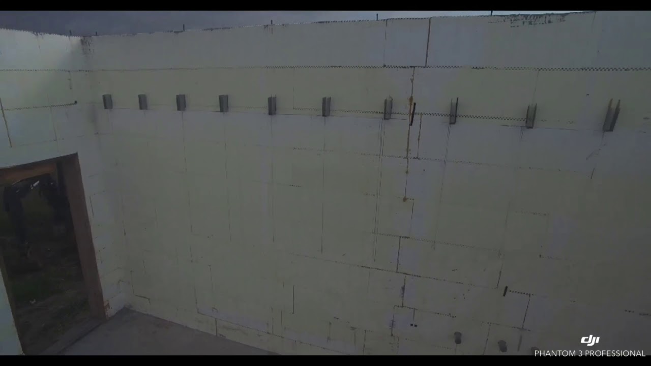 Green Machine: Multi story ICF Walls, phase 1 complete.
