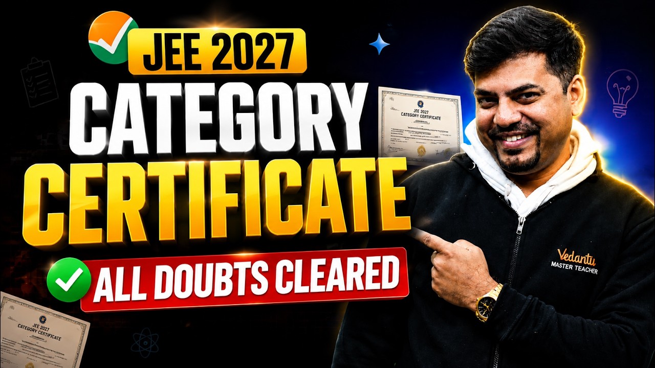 Category Certificate for JEE 2027 OBC/EWS/SC/ST |JEE 2027|Documents required for JEE 2027 |Harsh Sir