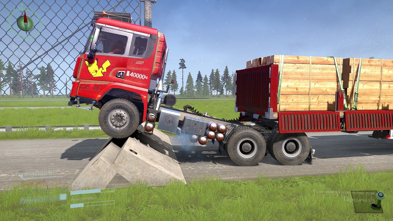 Trucks Almost Stuck on Giant Speed Bump | Driver Skills Gameplay #222  #snowruner #mudrunner