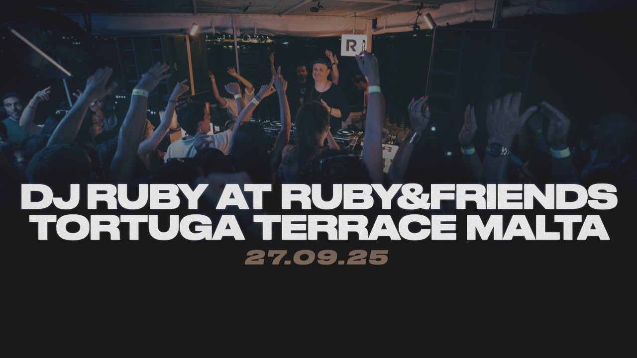 DJ Ruby at Ruby&friends | Tortuga Beach Terrace Malta 02.08.25 | Progressive House | Video DJ Mix