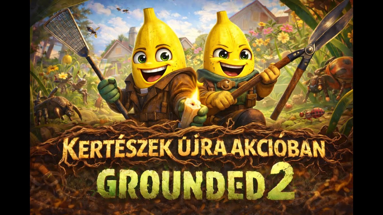 Kertészek akcióban #grounded2    #livestream #gameplay