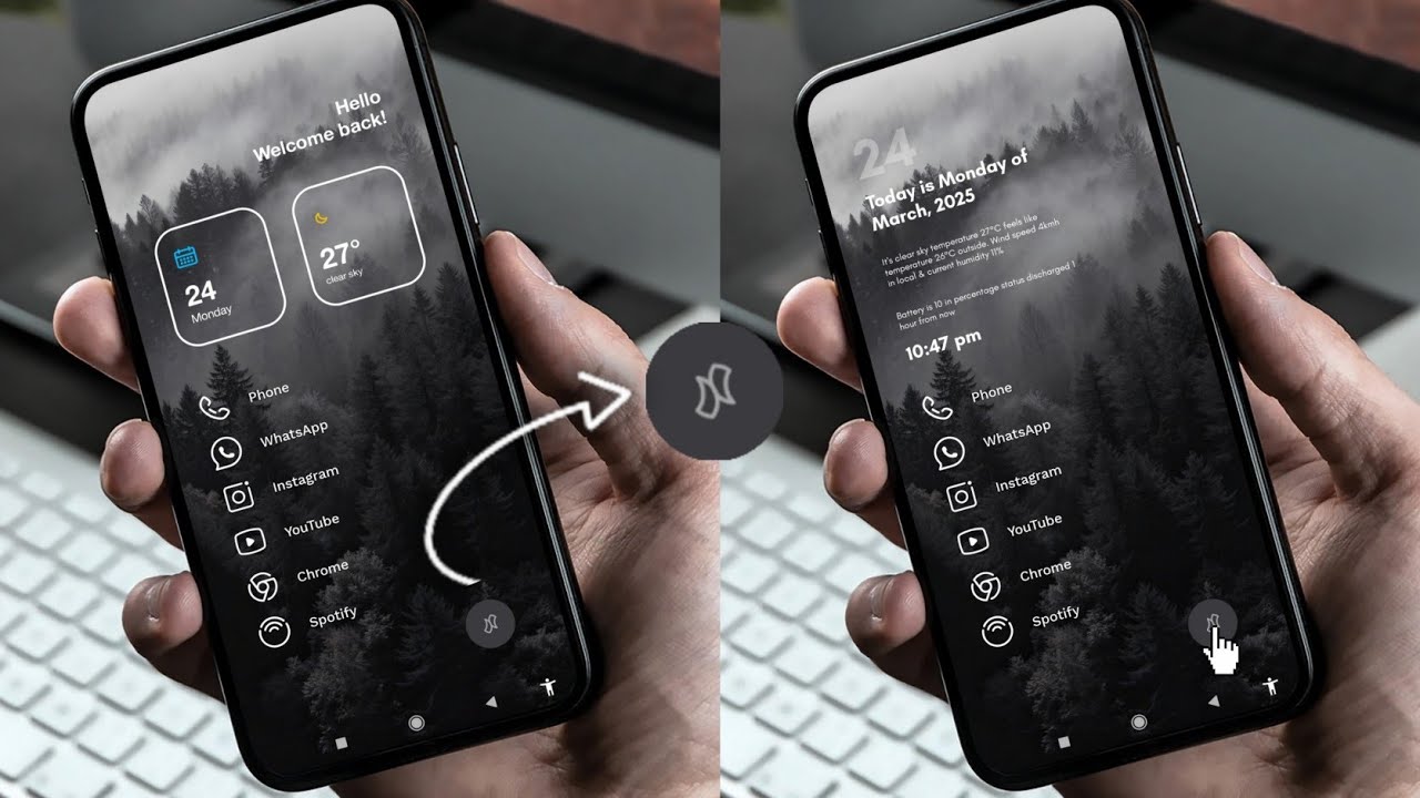 Лучшая минималистичная конфигурация Niagara Launcher (2025) | Эстетическая настройка главного экрана