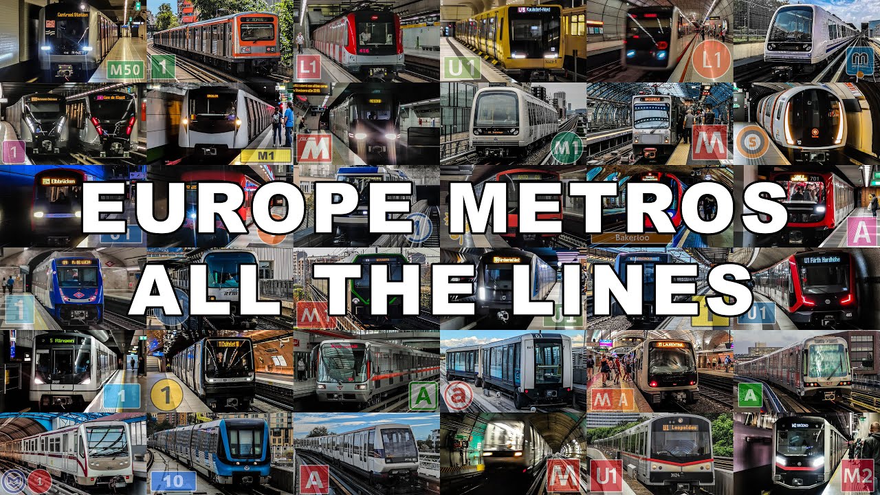 🇪🇺 All the Metro Lines in Europe (2025) [4K]