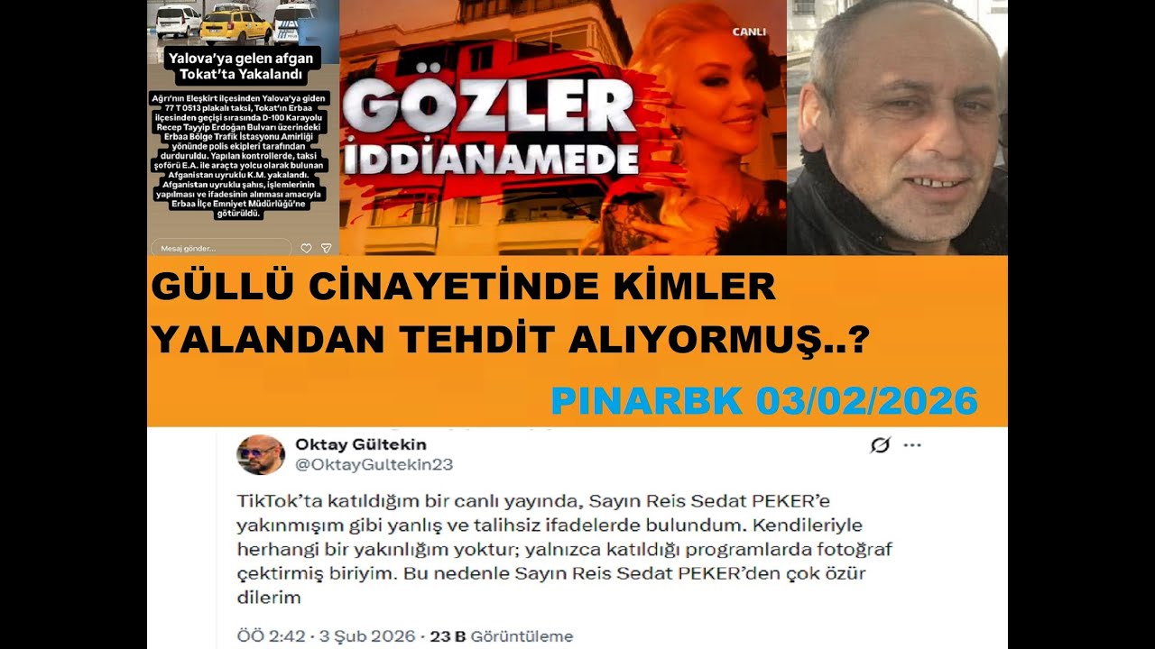 GÜLLÜ CİNAYETİNDE KİMLER YALANDAN TEHDİT ALIYORMUŞ..?