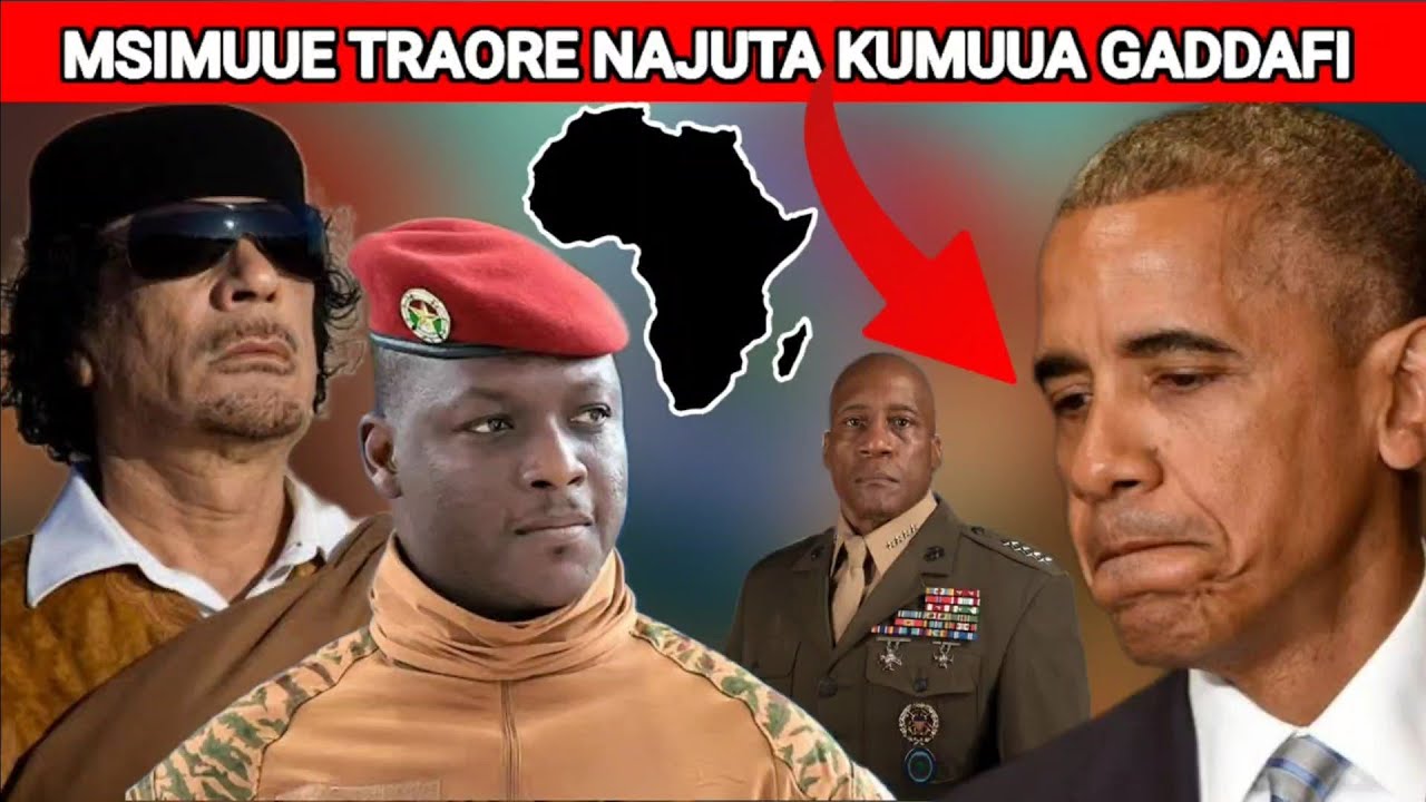 OBAMA: MSIMUUE TRAORE NAJUTA KUMUUA GADDAFI/MSIRUDIE MAKOSA YANGU