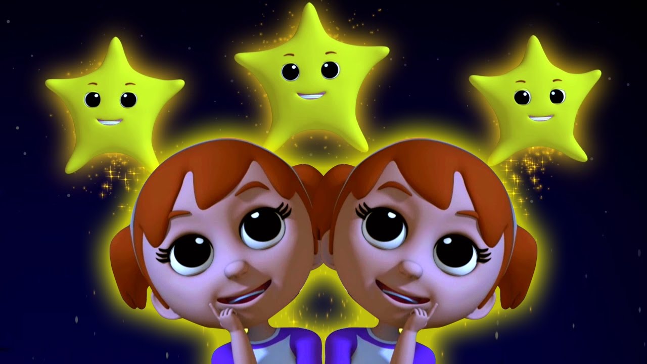Twinkle Twinkle маленькая звезда | потешки | песни для детей | 3D Rhymes | Preschool Songs