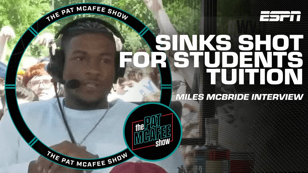 Miles McBride SINKS a shot for WVU students tuition 🏀 | The Pat McAfee Show
