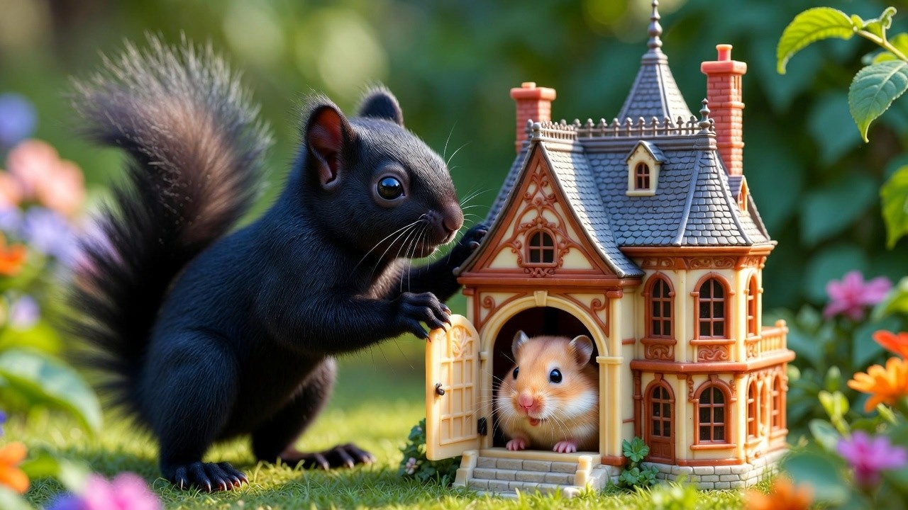 SO CUTE! Cute Animal Story: Hamster and Squirrel in Miniature Home video