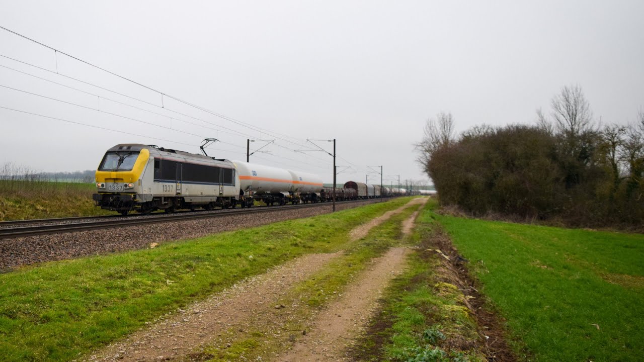 Trains de FRET, TER, OUIGO, TGV, INFRA sur la Ligne 3 Metz - Rémilly