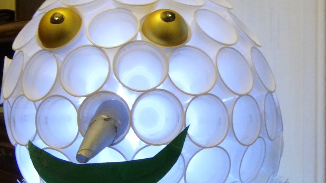 [DIY 3] Bonhomme de neige en gobelets