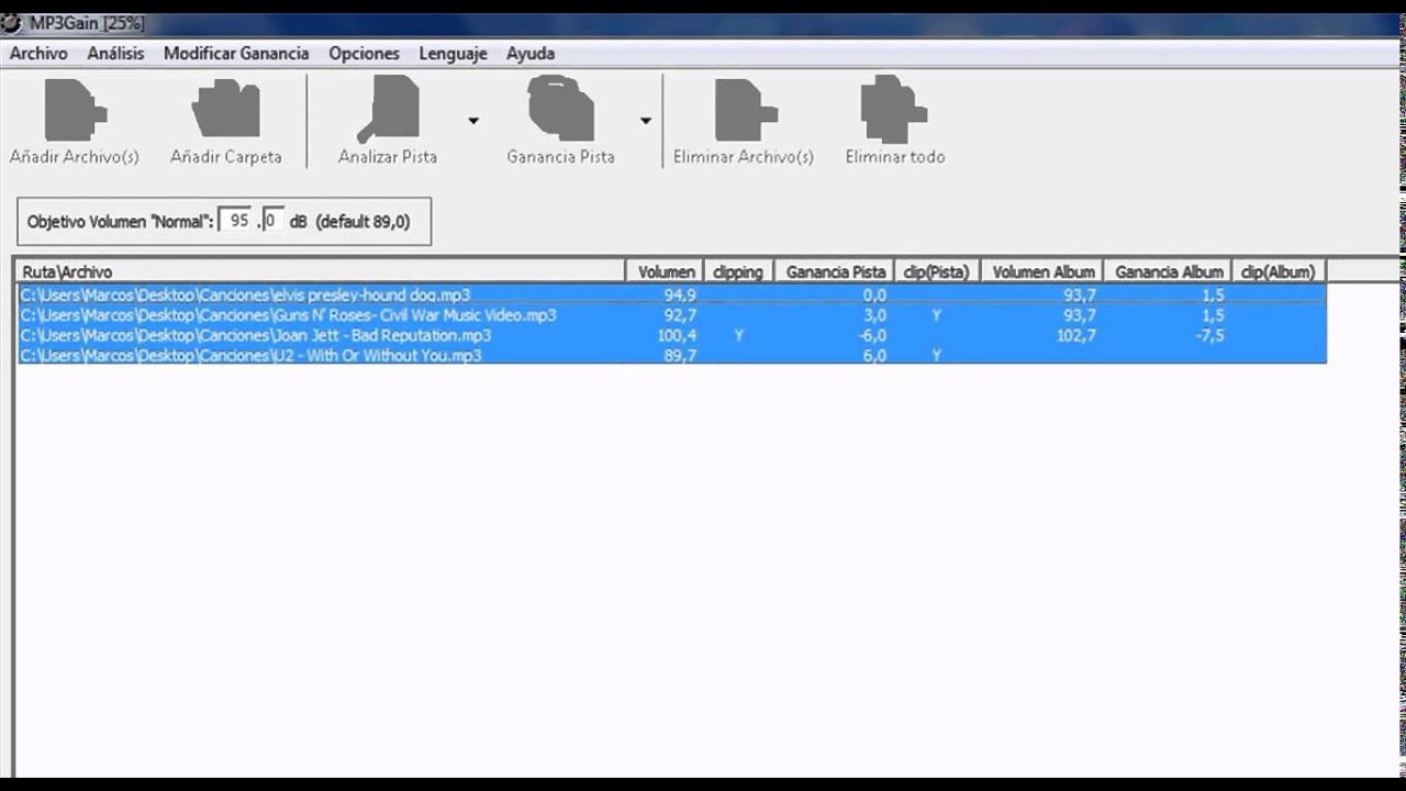 [Tutorial] Modificar volumen de canciones usando Mp3gain [Español][HD]