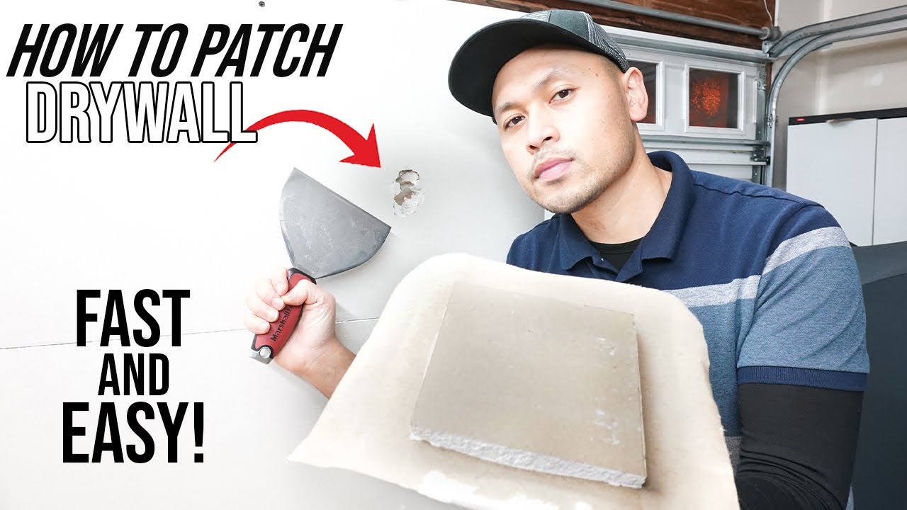 How To Repair A Hole In Drywall Using The California Patch Method | Fast And Easy DIY For Beginners!