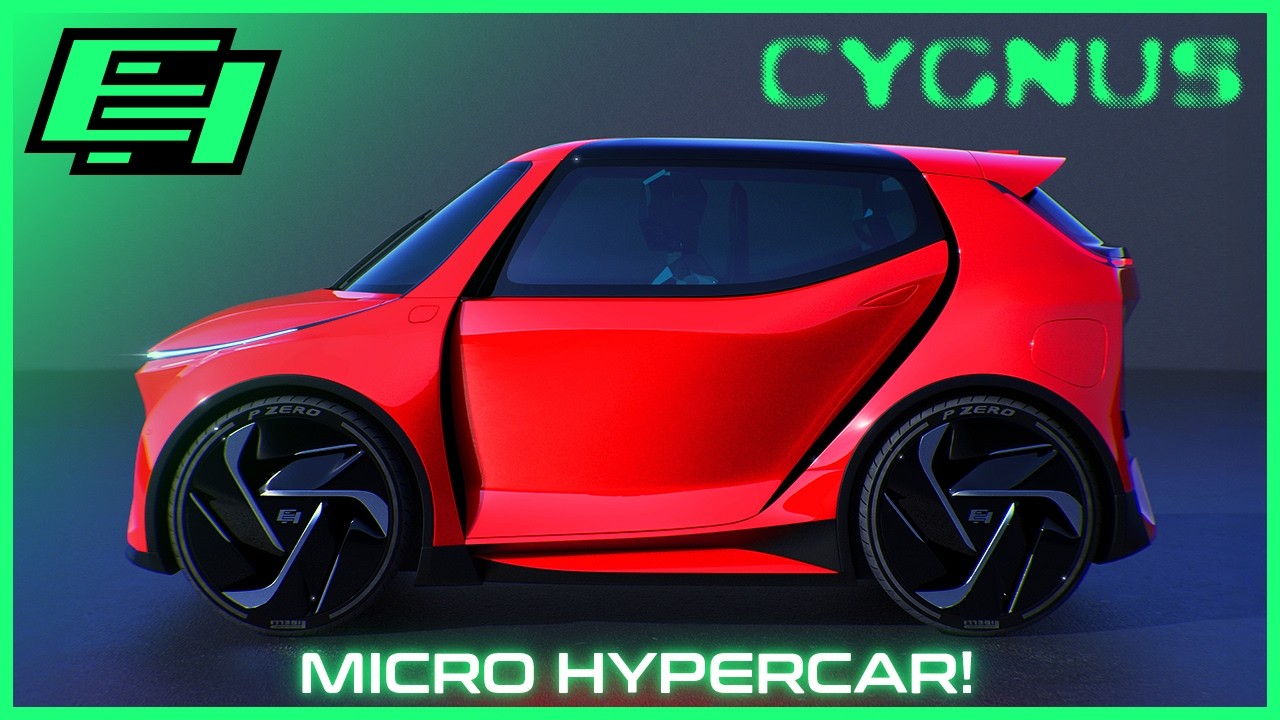 3-Seater MICRO HYPERCAR! | EH&reg; CYGNUS by emrEHusmen&reg; | Future Electric City Car | Concept Design