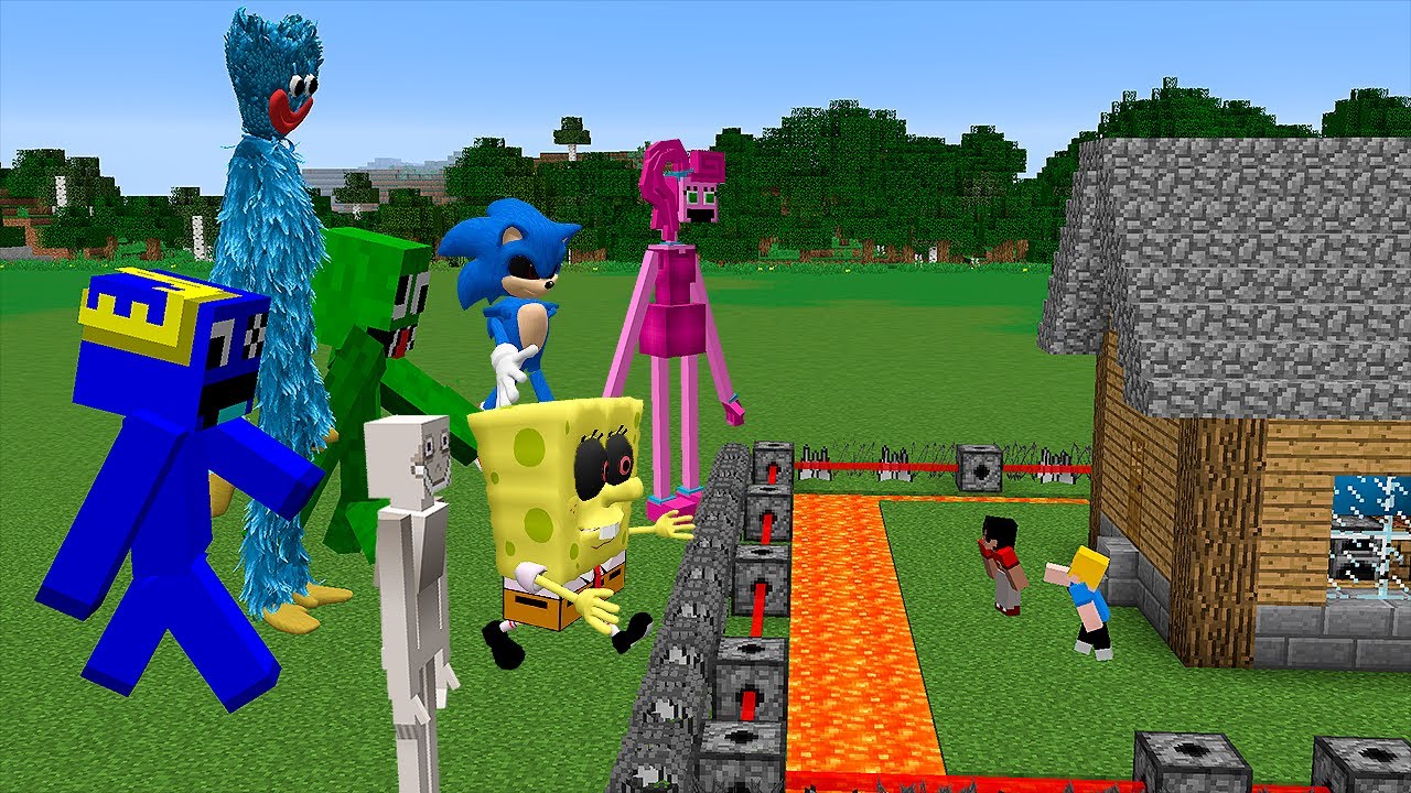 7 Hacks de CONSTRUÇÃO contra 7 MONSTROS no Minecraft!