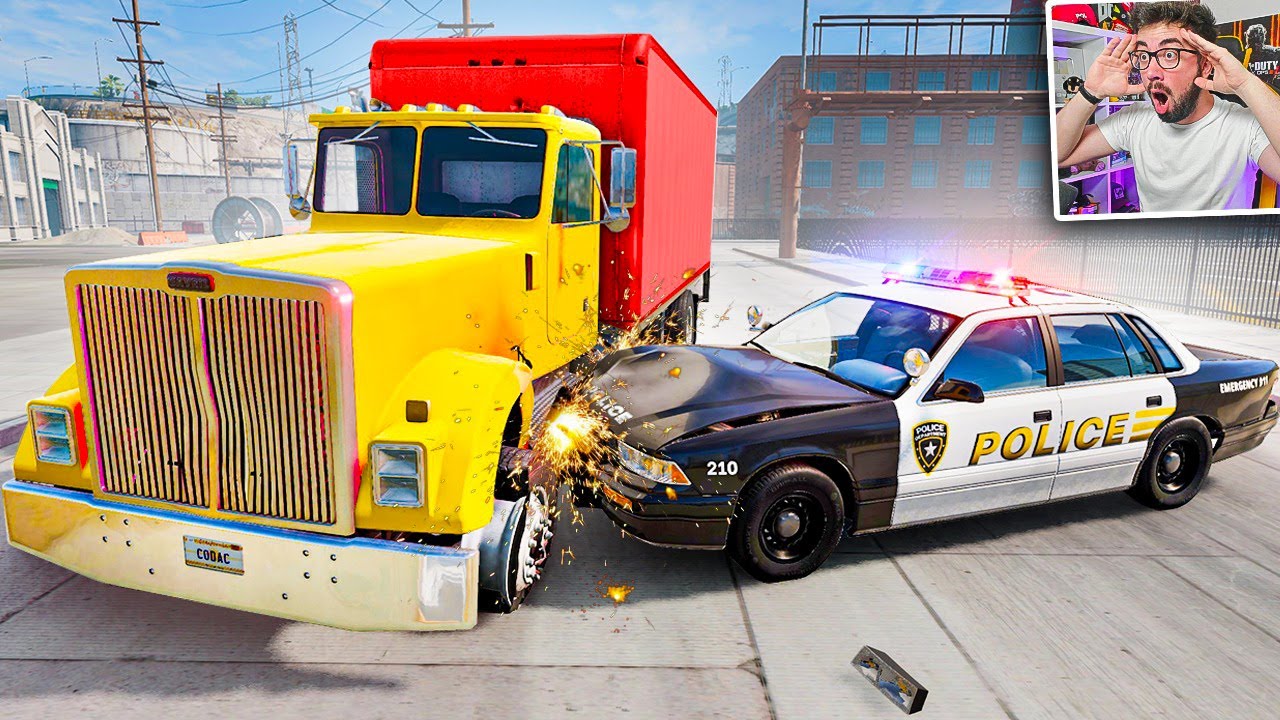 ACCIDENTES EXTREMOS EN PERSECUCIONES POLICIALES 💥 | BeamNG Drive