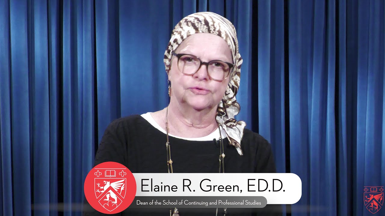 Meet Elaine Green, Dean of the School of Continuing and Professional Studies