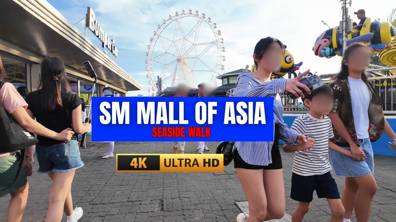 SM Mall of Asia Part 2: Walking to Manila Bay Sunset | Seaside Rides & Holiday Crowd