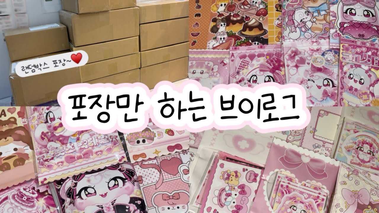 #포용 사장 브이로그❤️ / 포장만 해요/#포용 포용계 #포장계 #sanrio #asmr#문구덕후 