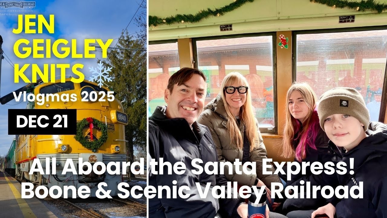 VLOGMAS DAY 21 | Riding the Santa Express 🚂✨ Boone & Scenic Valley Railroad