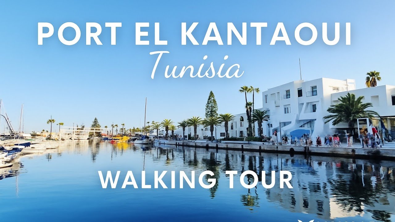 Port El Kantaoui, Tunisia 🇹🇳 – Walking Tour in 4K | Charming Marina with Boats & Local Shop