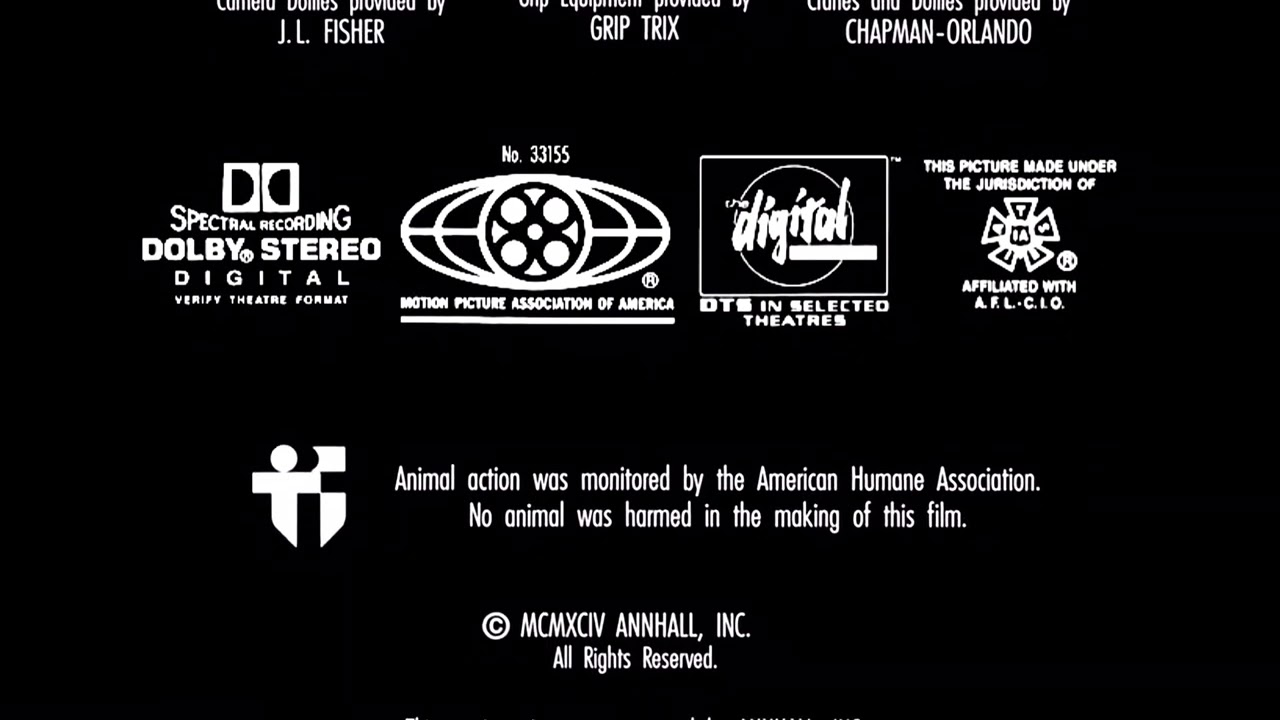 Caravan Pictures/Touchstone Pictures/MPAA Rating Card (PG, 1994)