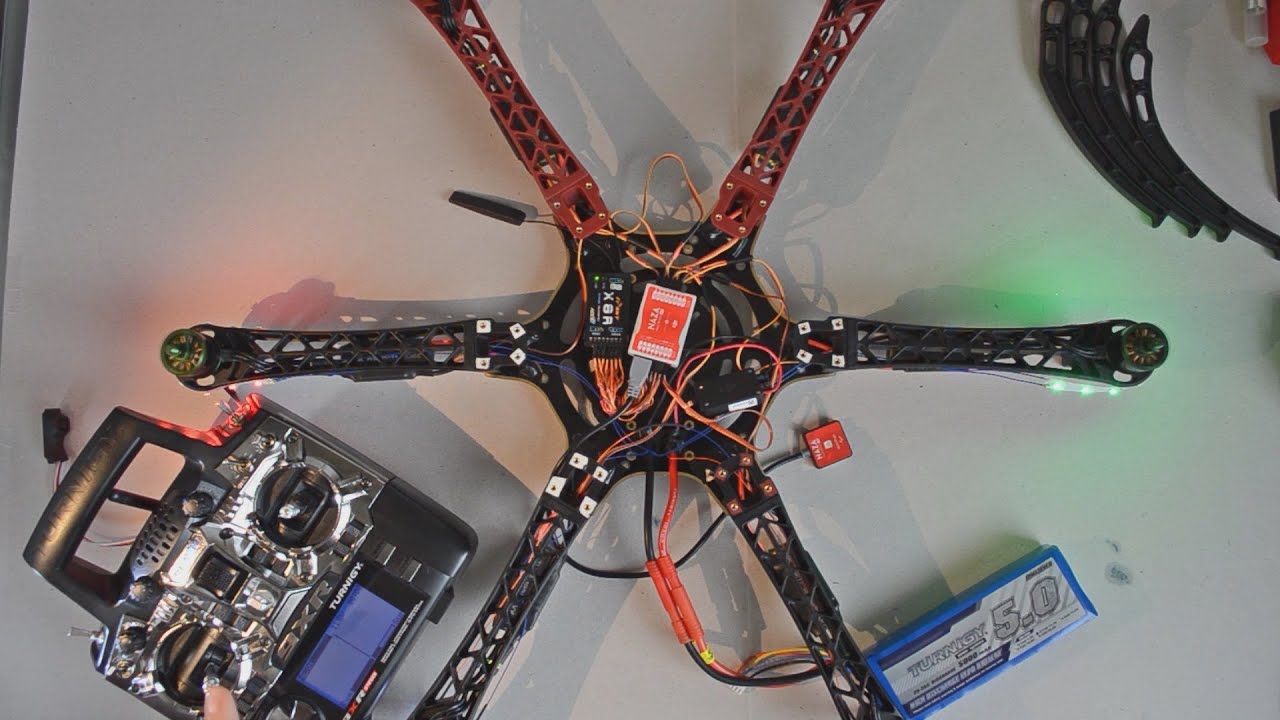 Jak zbudować drona - hexacopter H550, DJI Naza, Multistar Elite 2216 920kv