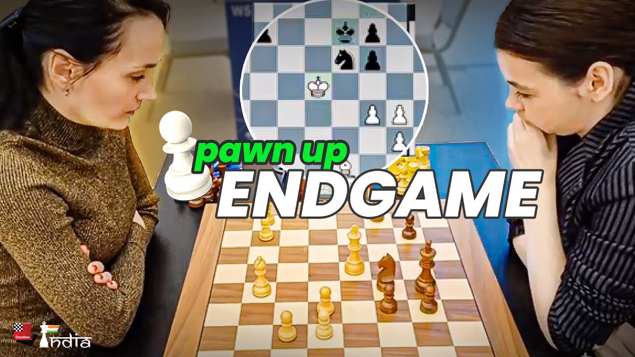 Extra Pawn Conversion in Endgame - GM Lagno v GM Goryachkina | World Rapid Women 2023