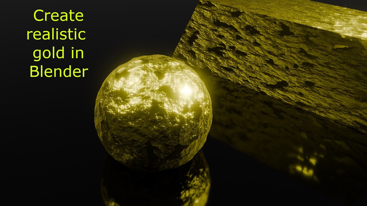 Blender Tutorial - How to make realistic gold