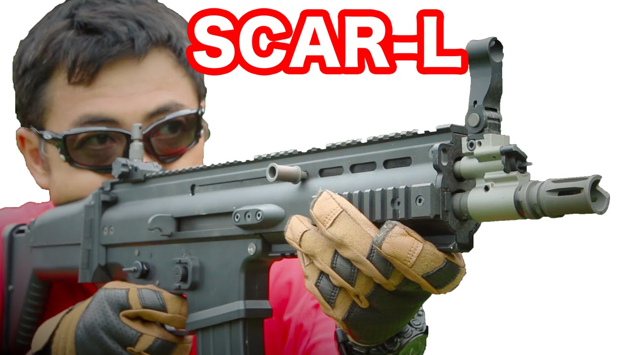 WE SCAR-L スカー ガスブローバック アサルトライフル ブラック・中古・マック堺のレビュー動画