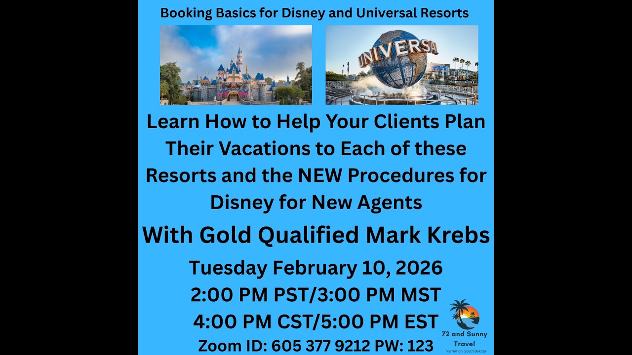 Disney and Universal Resorts Booking Basics with Mark Krebs