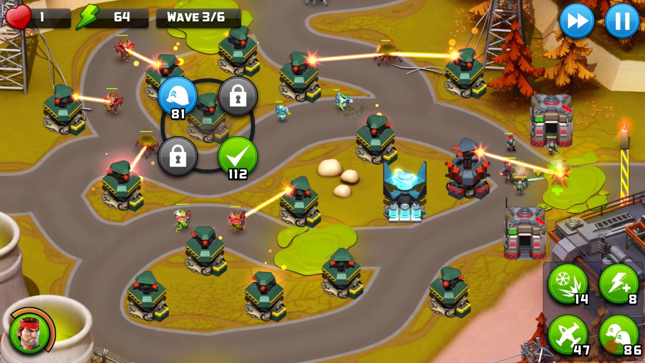 Alien Creeps TD - Level 49-Fission Foes - Veteran