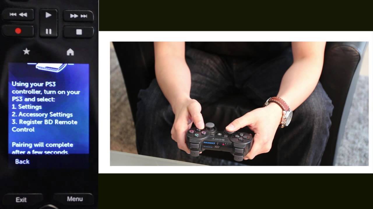 Настройка вашей гармонии Ultimate для подключения Bluetooth с помощью PS3