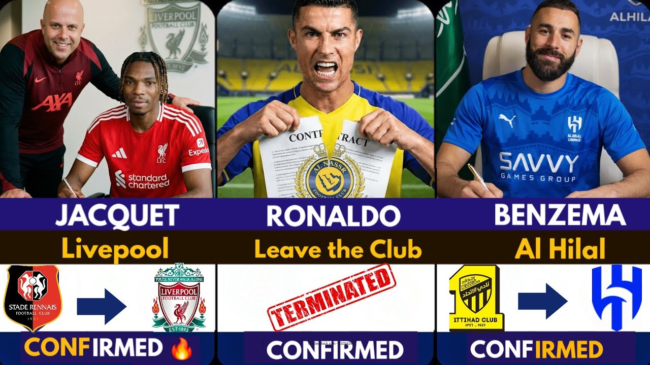 🚨LATEST CONFIRMED TRANSFER NEWS AHEAD OF JANUARY TRANSFER WINDOW 2026  Benzema ✅️, Ronaldo 🔥 Jacquet