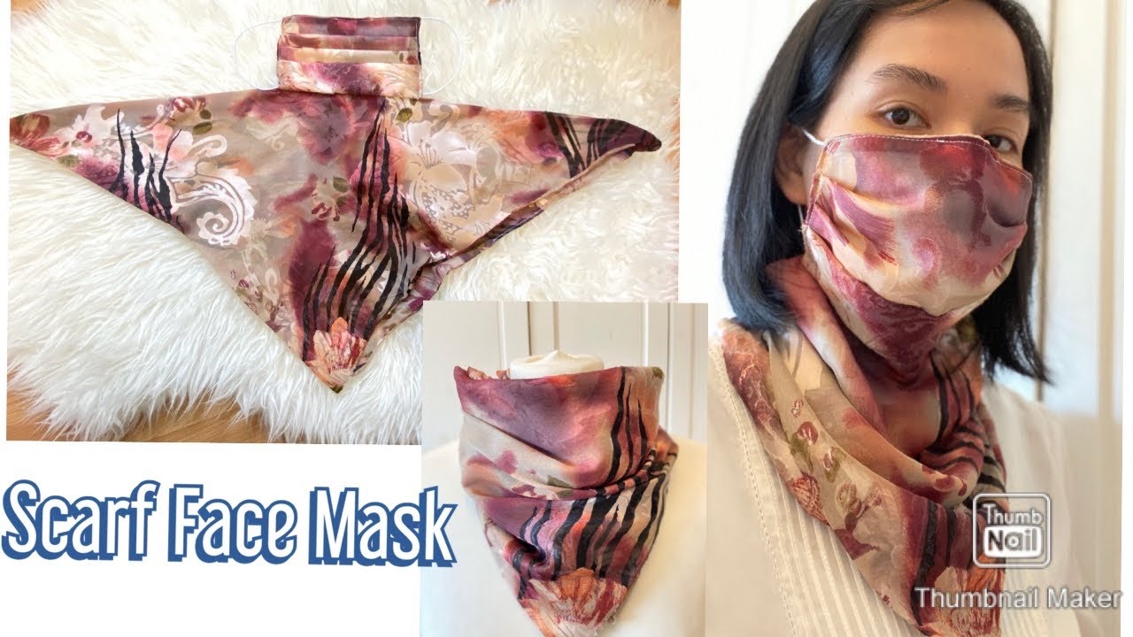 Scarf Face Mask Nr.2 / DIY Face Mask at Home/ Schal Gesichtsmaske selber nähen/ coudre un masque