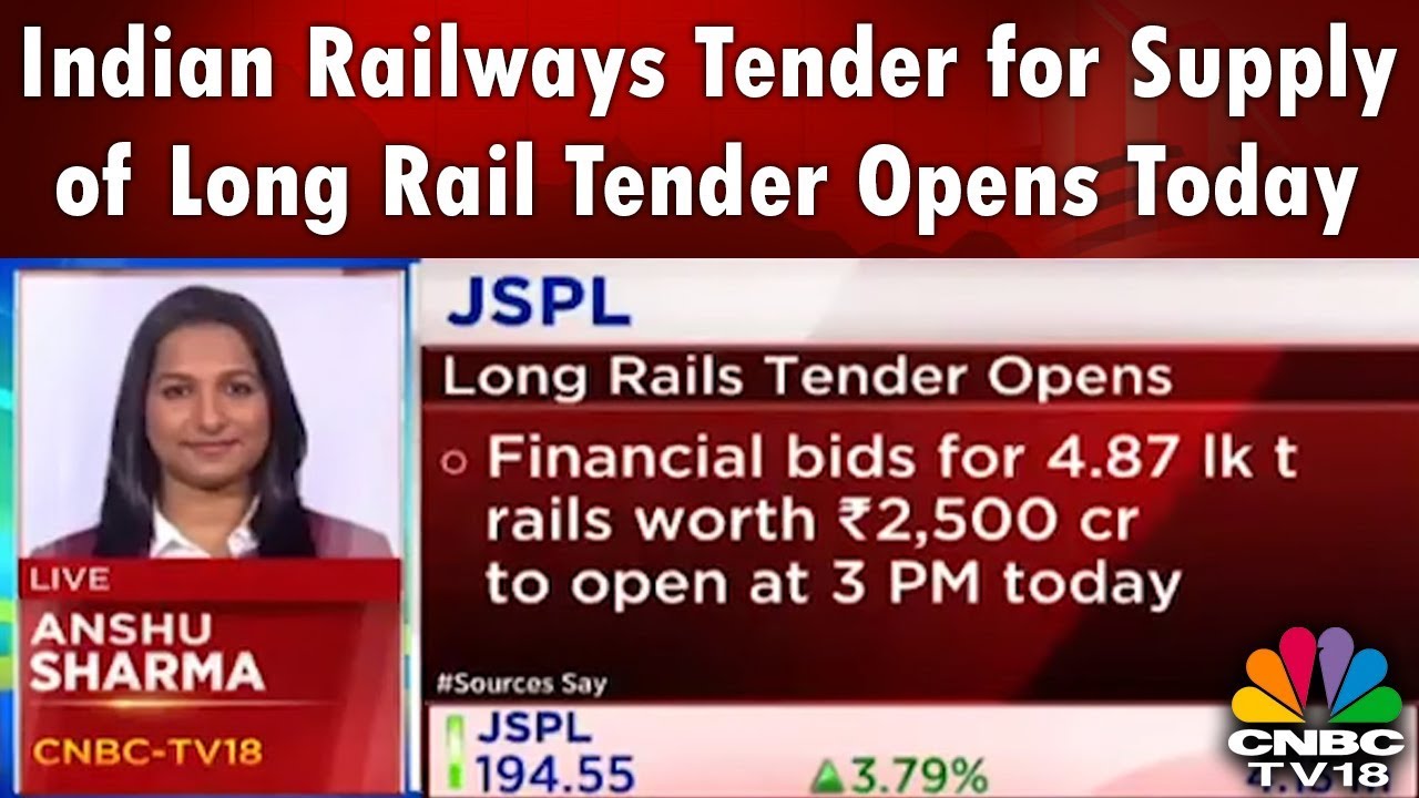 Indian Railways Tender for Supply of Long Rail Tender Opens Today | Chartbusters | CNBC TV18