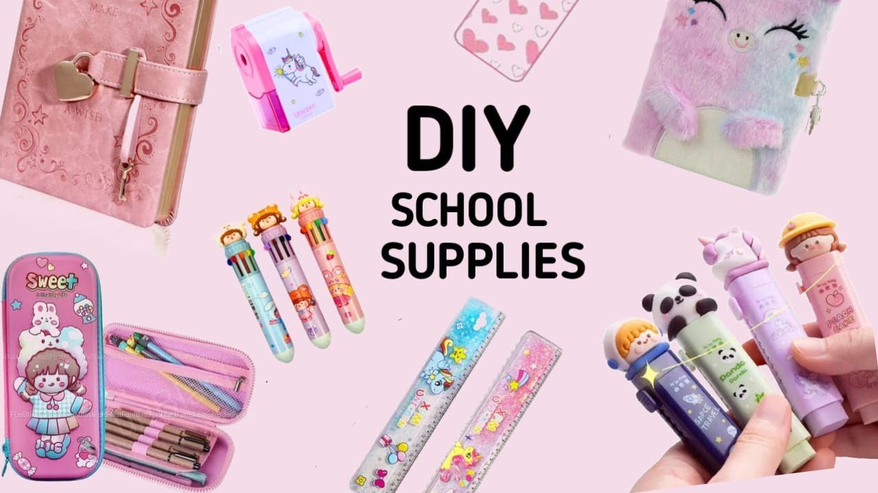 DIY School Supplies  ||Crafterdisha|| #diy #homemade #craft #video