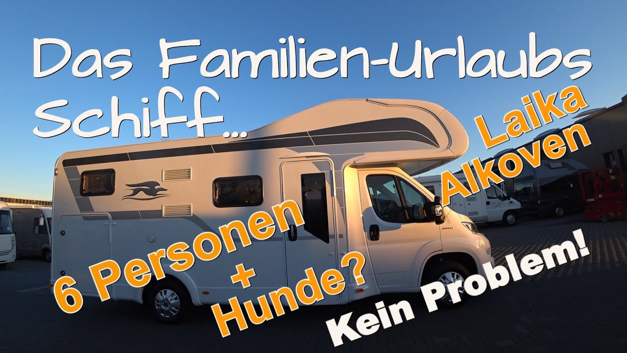 Alkoven Wohnmobil unter 50000 Euro Laika Kosmo F 510 Familientraum mit Riesiger Garage 💖 Roomtour😉