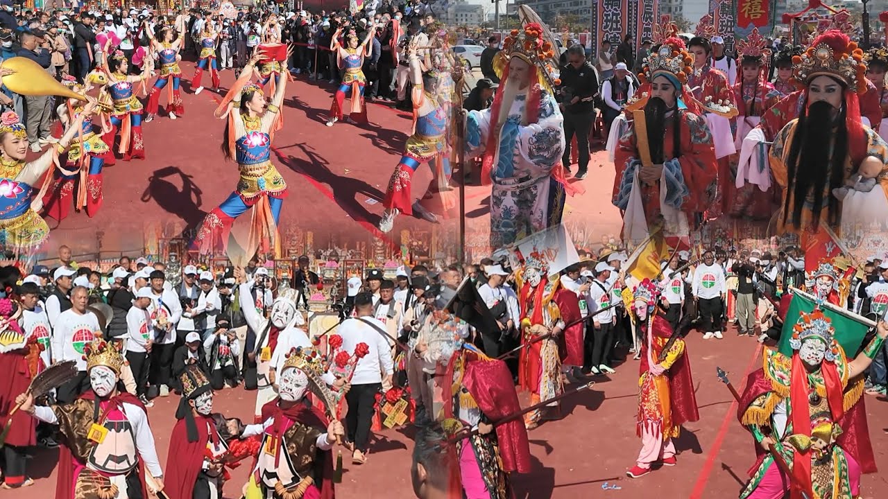 「台中法天壇」陣頭隊伍登場！果然與眾不同！滿滿的傳統國劇氣氛！「台南府城風神廟」三朝謝恩祈安清醮恭送張府天師回鑾遶境大典