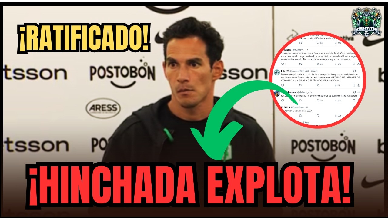 ¡POLÉMICA en Atlético Nacional! Dirigencia ratifica a Diego Arias ¡Reacción BRUTAL de la Hinchada!