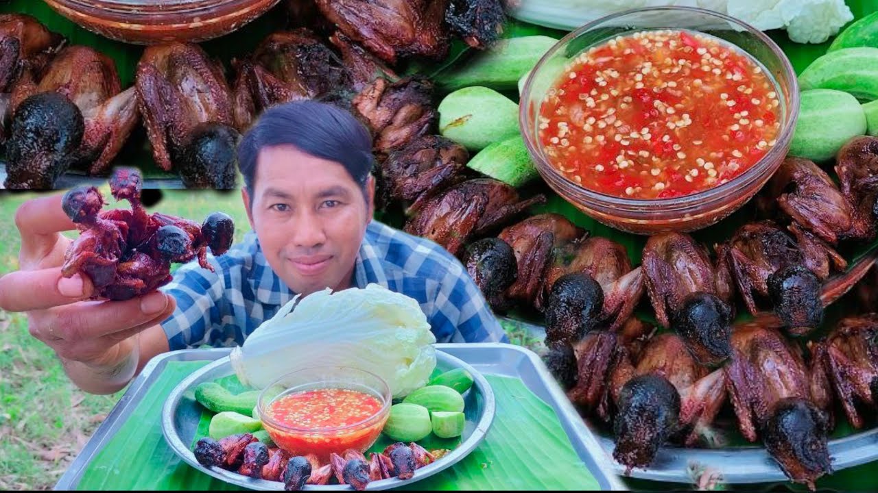 Wow Amazing Grilled Birds With Chilies Sauce Very Yummy Eating So Recipe