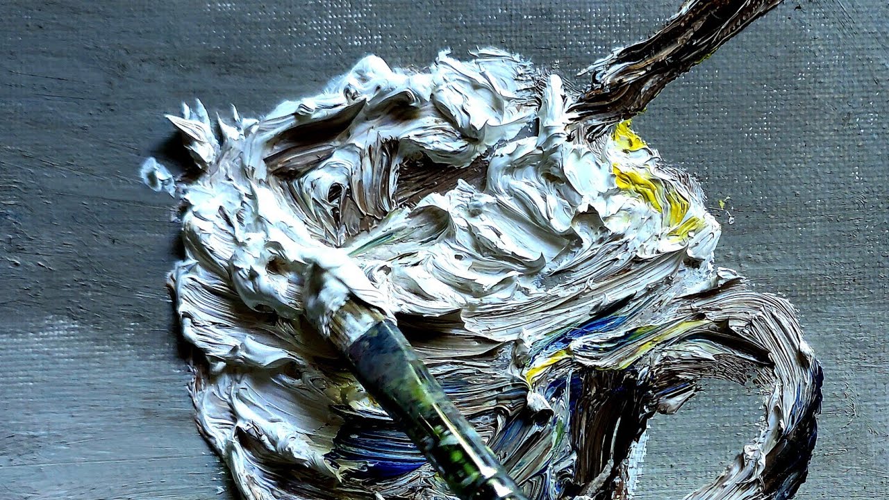 I Used Too Much Paint… and This Happened | Thick Impasto Oil Painting
