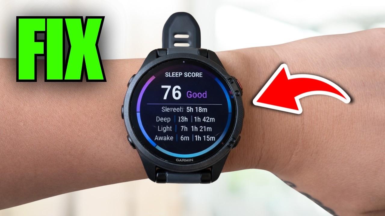 How To Fix Sleep Score Not Working On Garmin Watch