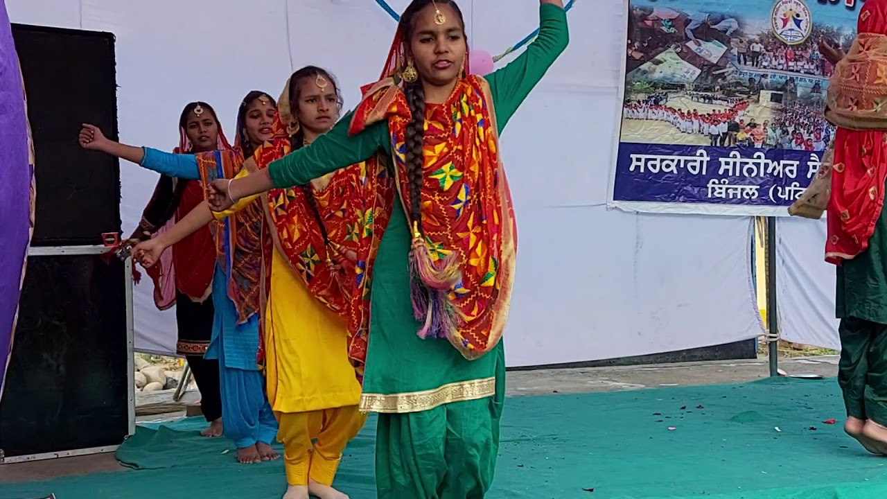 Gutt ch Lahore choreography by Students from Gsss Binjal