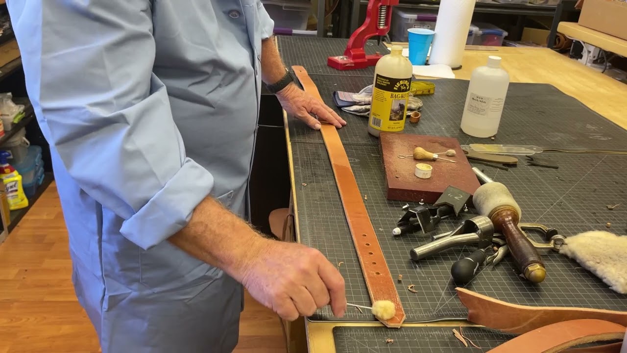 Heavy harness leather belt 7-25