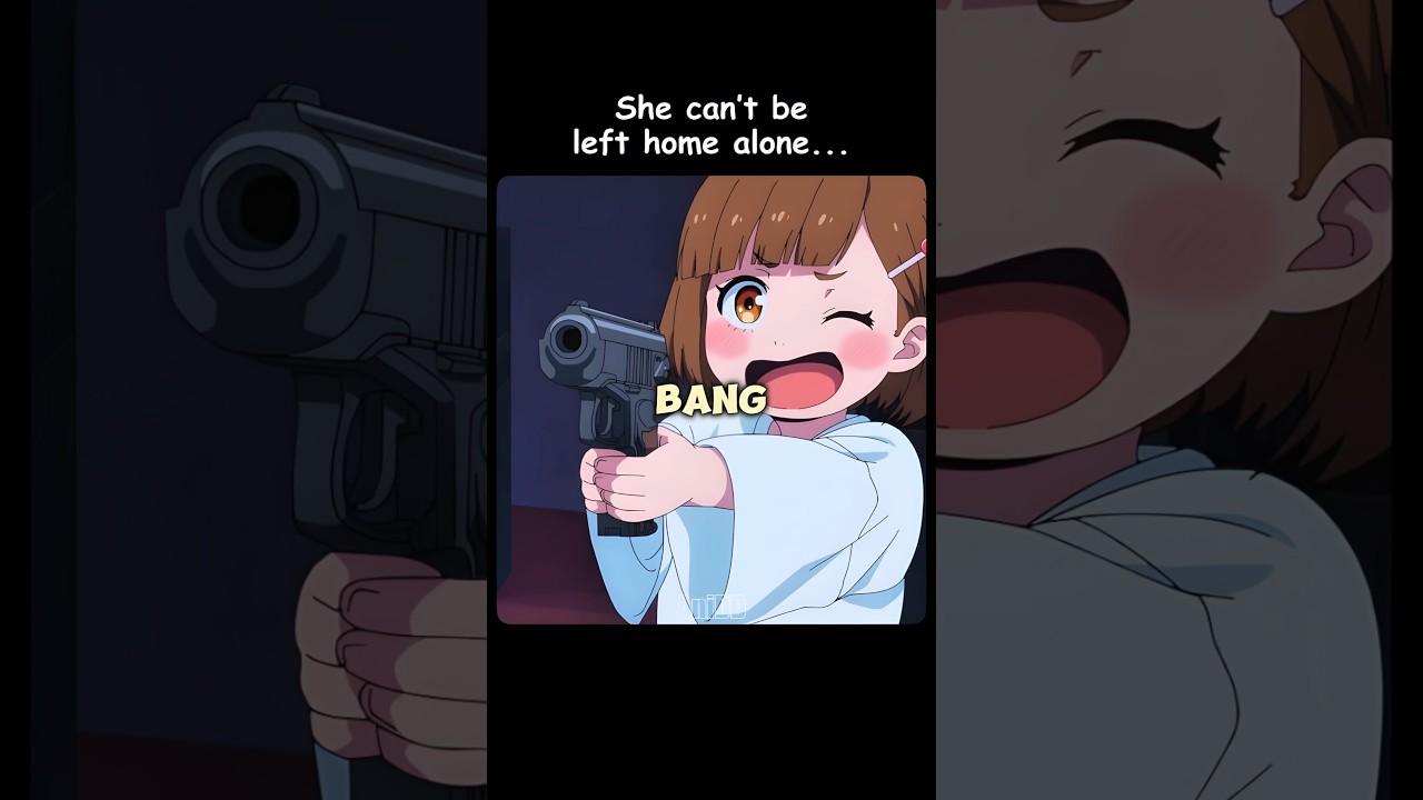 Killers adopted her&hellip; big mistake 😱😂 #anime #shorts