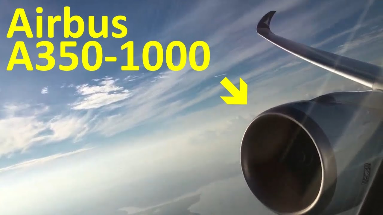 Brand New Airbus A350-1000 Take-off! Perfect Engine View and awesome Engine Sound